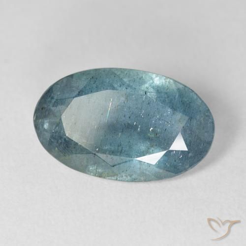 5.60克拉天然海蓝宝石，椭圆形切割，16.4×10.1毫米，VS-SI