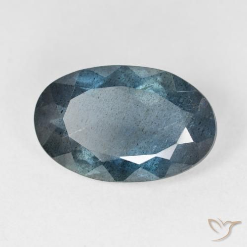 7.33克拉天然海蓝宝石，椭圆形切割，16.9×10.7毫米，VS-SI