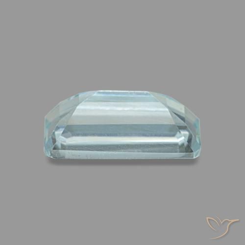 0.84克拉天然海蓝宝石，祖母绿式切割，8×4.1毫米，VS