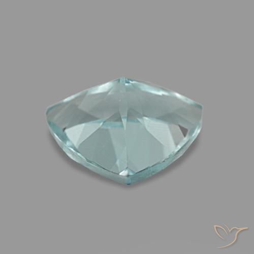 0.93克拉天然绿松石海蓝宝石，三角形，7.2×7毫米，VVS