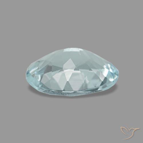 0.96克拉天然绿松石海蓝宝石，椭圆形切割，8.1×5.9毫米，VVS