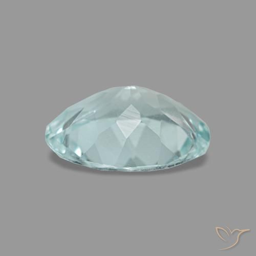 0.93克拉天然绿松石海蓝宝石，椭圆形切割，8.1×6.2毫米，VVS
