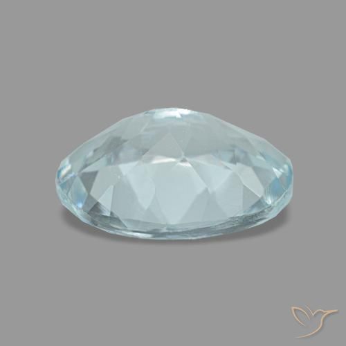0.95克拉天然绿松石海蓝宝石，椭圆形切割，7.9×5.9毫米，VVS