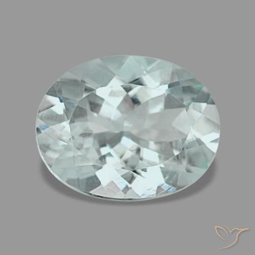 2.23ct 天然 浅蓝绿色 海蓝宝石, 椭圆形, VVS, Photo A