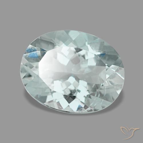 2.23克拉天然绿松石海蓝宝石，椭圆形切割，10×7.8毫米，VVS