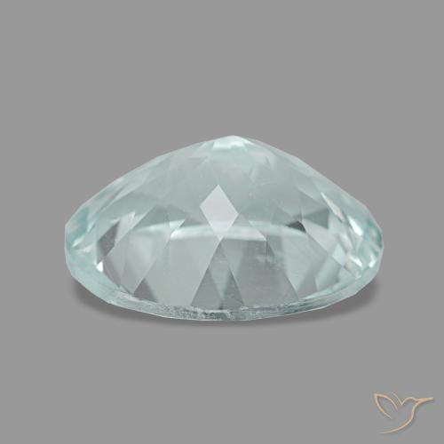 2.23克拉天然绿松石海蓝宝石，椭圆形切割，10×7.8毫米，VVS