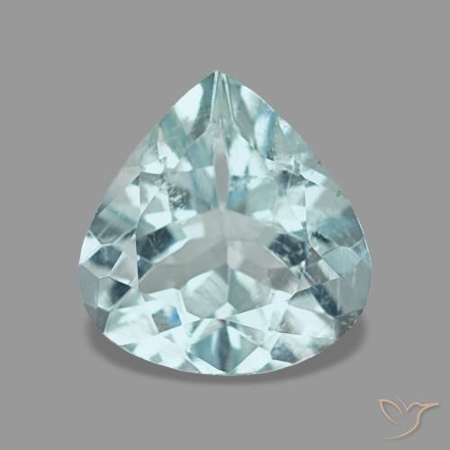 1.29ct 天然 强烈的水蓝色 海蓝宝石, 梨形, VS, Photo A