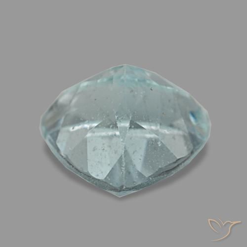 1.15克拉天然海蓝宝石，三角形，7.1×7毫米，VS