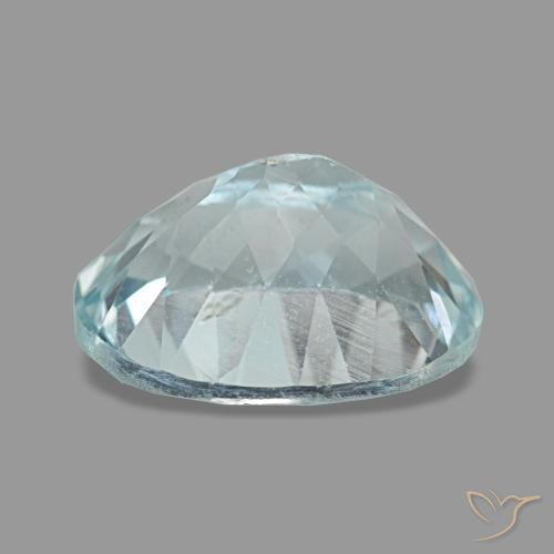 2.40克拉天然海蓝宝石，椭圆形切割，9.8×7.7毫米，VS