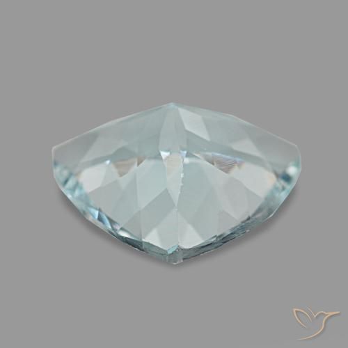 1.74克拉天然海蓝宝石，三角形，9.2×8.9毫米，VS