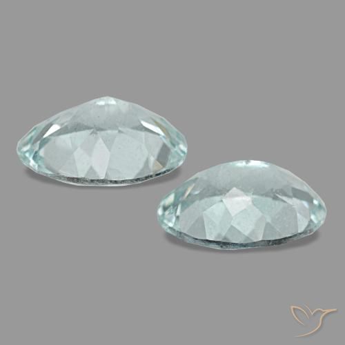 2.00天然海蓝宝石，椭圆形切割，8.1×6.2毫米，VS
