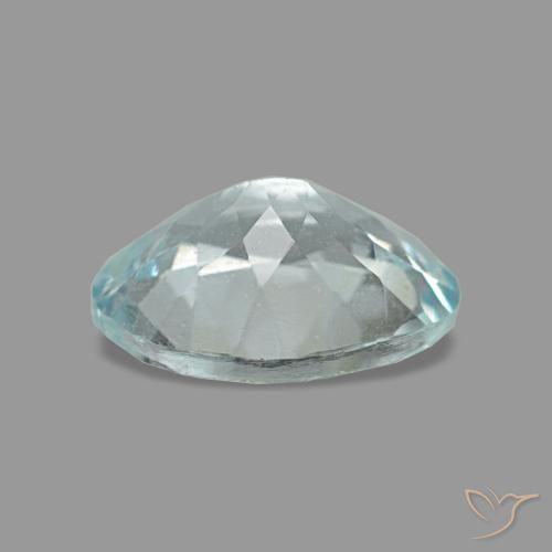 0.97克拉天然海蓝宝石，椭圆形切割，8×6毫米，VS