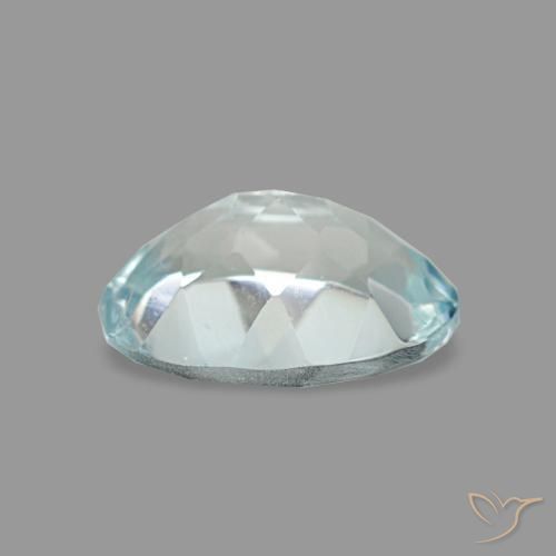 0.61克拉天然海蓝宝石，椭圆形切割，6.8×4.9毫米，VVS