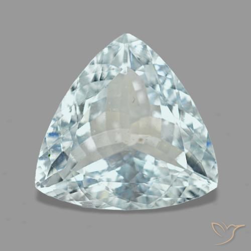 3.21ct 天然 淡蓝 海蓝宝石, 三角形, VS, Photo A