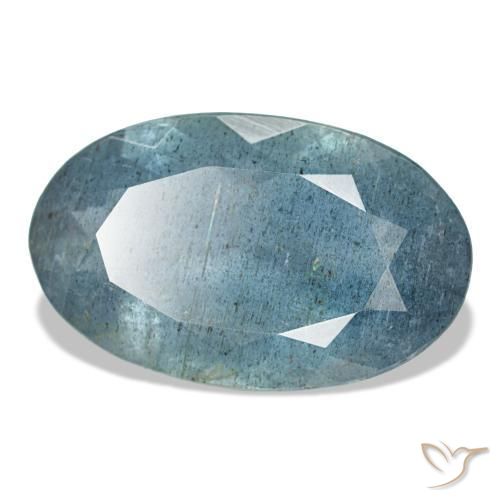 5.60克拉天然海蓝宝石，椭圆形切割，16.4×10.1毫米，VS-SI
