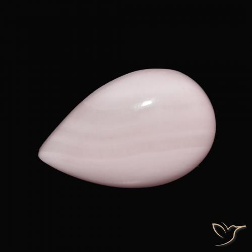 10.75ct 天然 玫瑰粉色 文石, 梨形, 不透明