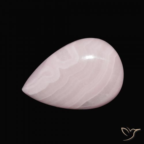 10.51ct 天然 玫瑰粉色 文石, 梨形, 不透明