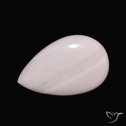 9.35ct 天然 浅粉色 文石, 梨形, 不透明