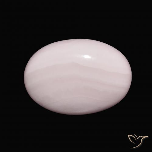 10.16ct 天然 浅粉色 文石, 椭圆形, 不透明