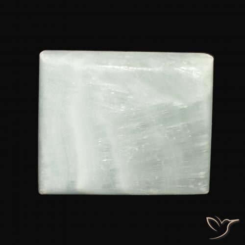 65.98ct 天然 浅绿色 文石, 狭长方形, 不透明