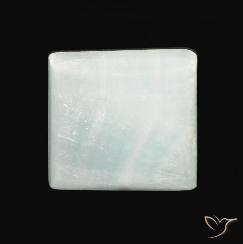 13.88ct 天然 浅绿色 文石, 正方形, 不透明