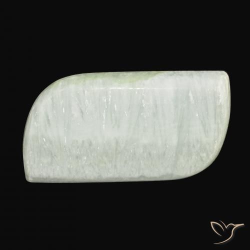 46.51ct 天然 浅绿色 文石, 花式切割, 不透明