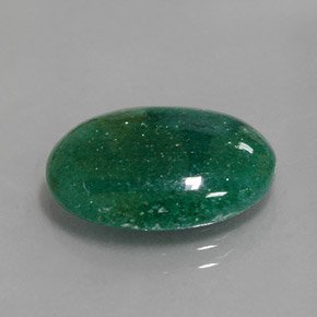 9.17克拉天然绿色东陵石，椭圆形切割，18.3×14毫米，半透明