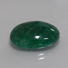 10.36克拉天然绿色东陵石，椭圆形切割，18.4×13.3毫米，半透明