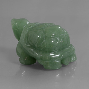 292.50克拉天然绿色东陵石，异形，51.2×34.9毫米，不透明