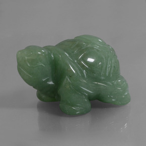 325.36克拉天然绿色东陵石，异形，50.7×33.6毫米，不透明