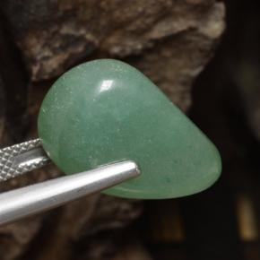 19.21克拉天然绿色东陵石，异形，17.6×11.9毫米，半透明
