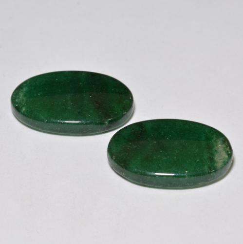 17.47天然绿色东陵石，椭圆形切割，19.1×12.4毫米，半透明