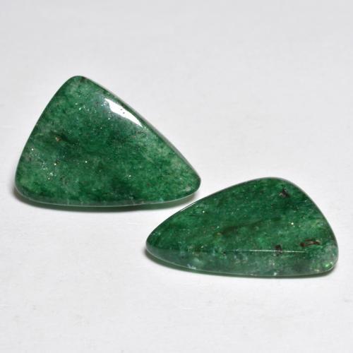 9.23天然绿色东陵石，异形，16×11.1毫米，半透明