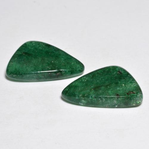 9.23天然绿色东陵石，异形，16×11.1毫米，半透明