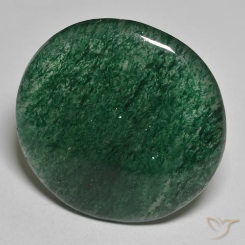 29.77ct 天然 绿色 砂金石, 圆形的, 半透明