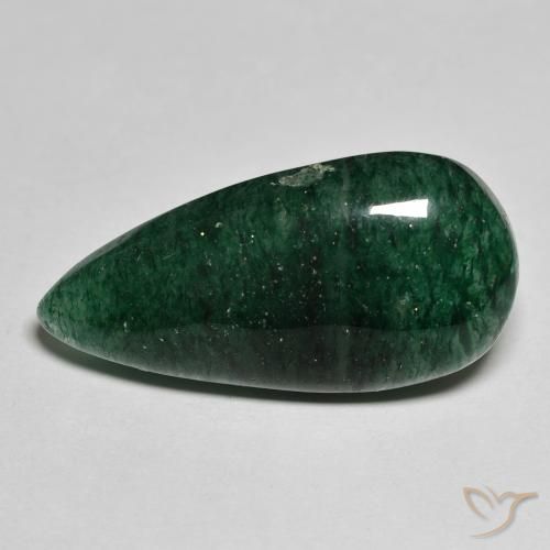 15.68ct 天然 绿色 砂金石, 梨形, 半透明