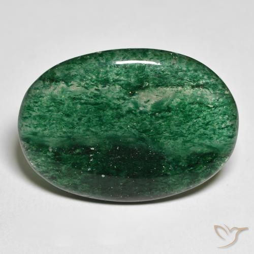 19.57ct 天然 松绿 砂金石, 椭圆形, 半透明