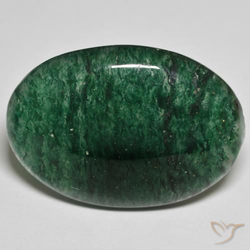 27.84ct 天然 绿色 砂金石, 椭圆形, 半透明