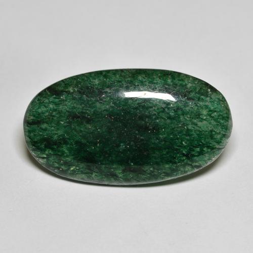 14.55ct 天然 凉爽的森林绿 砂金石, 椭圆形, 半透明