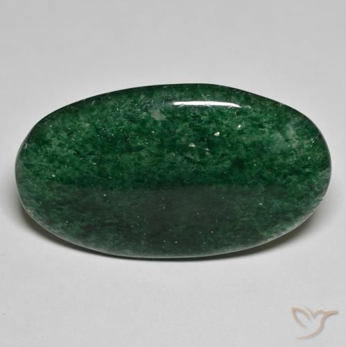 26.12ct 天然 森林绿 砂金石, 椭圆形, 半透明