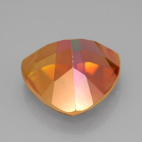 11.76克拉天然多色托帕石，三角形，14.3×14.2毫米，VVS
