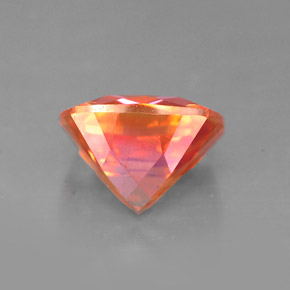 2.51克拉天然多色托帕石，垫形剪裁，8.1×8.1毫米，VVS-VS