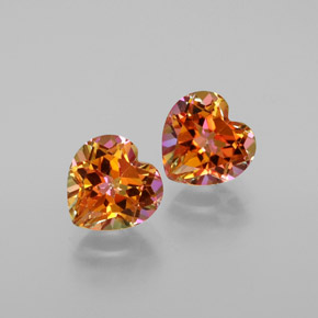 克拉天然硝酸黄玉，心形，VVS-VS