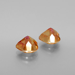 克拉天然硝酸黄玉，心形，VVS-VS