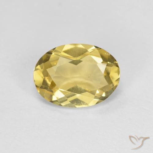 1.22ct 天然 第戎黄 绿柱石, 椭圆形, VVS-VS