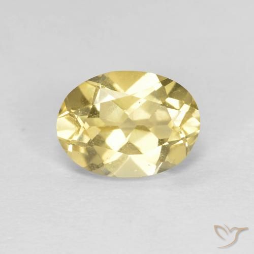 1.27ct 天然 第戎黄 绿柱石, 椭圆形, VVS-VS