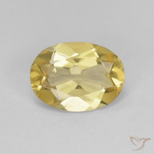 1.52ct 天然 淡黄色 绿柱石, 椭圆形, VS