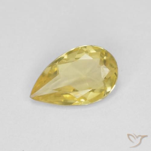 0.59ct 天然 淡蜜黄色 绿柱石, 梨形, VS
