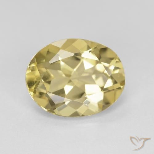2.56ct 天然 暖黄 绿柱石, 椭圆形, VS