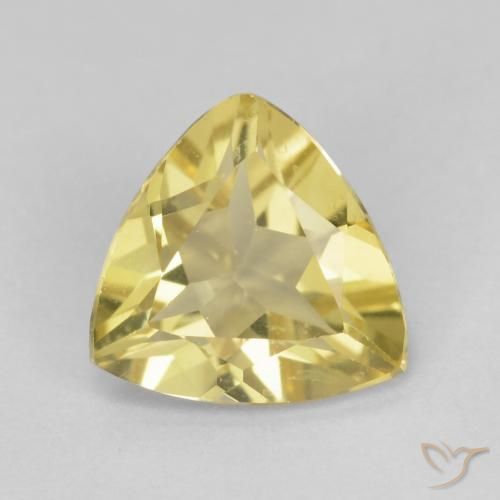 1.36ct 天然 淡黄色 绿柱石, 胖三角形, VS